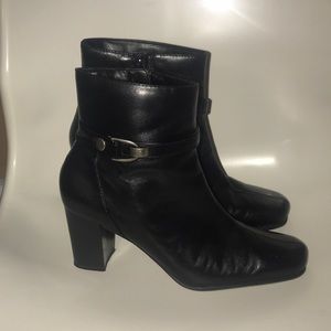 Leather Nine West Booties